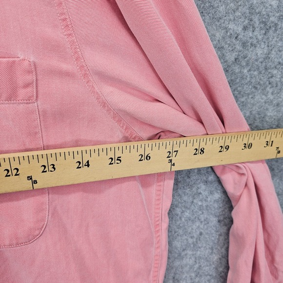 Ermenegildo Zegna Shirt Mens XL Pink Button Up Luxury Italian Twill Oversized - Picture 4 of 13